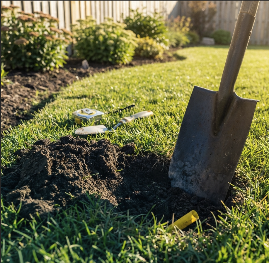 manual digging near buried gas